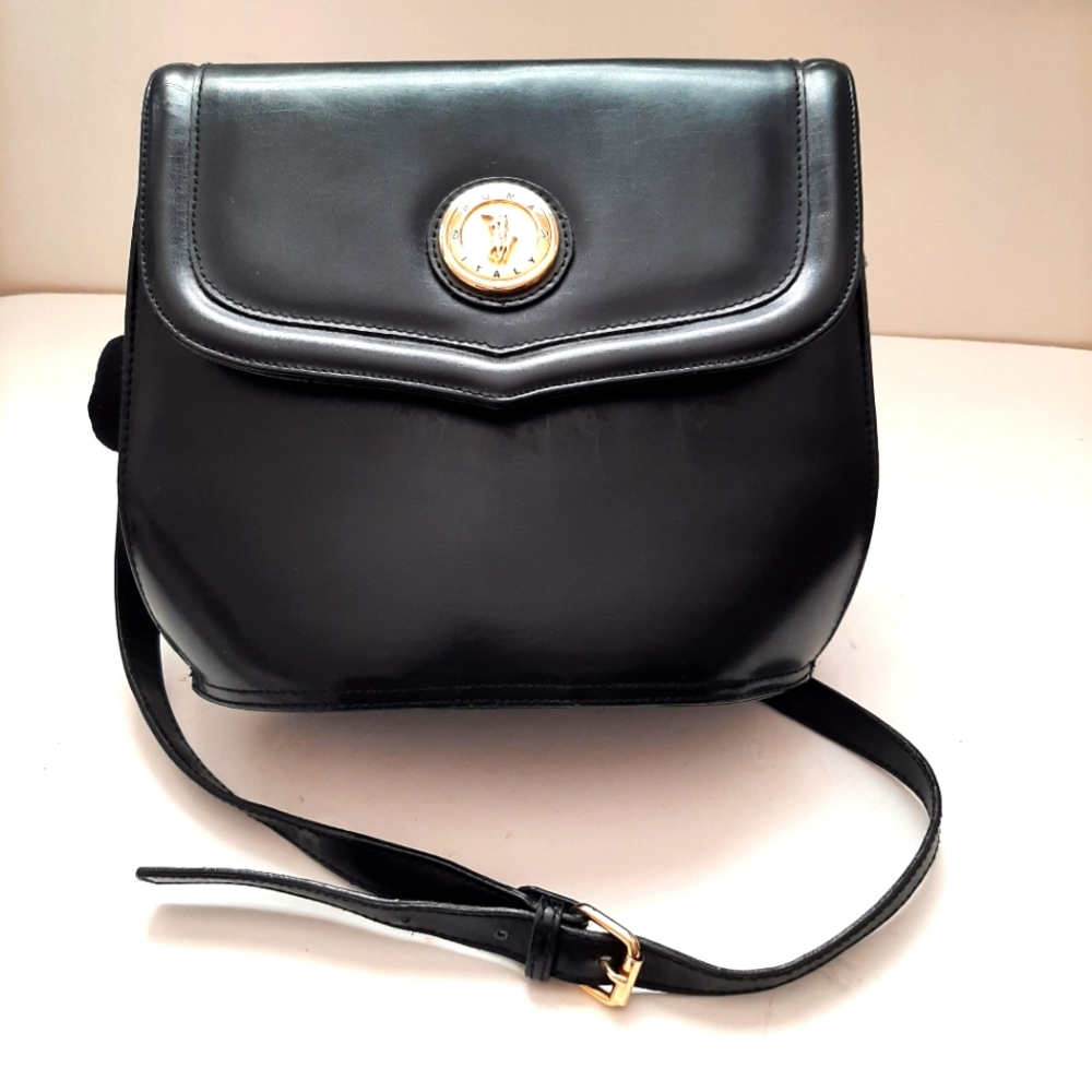 Roma Italy Leather Crossbody Bag